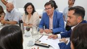 El ministro de Educación de Maximiliano PUllaro, José Goity, en plena negociación. El inicio de clases está previsto para el 26 de febrero.&nbsp;