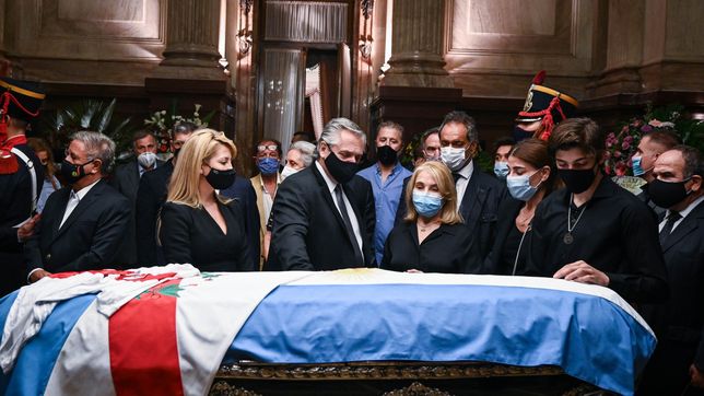 velan a menem en el congreso de la nacion