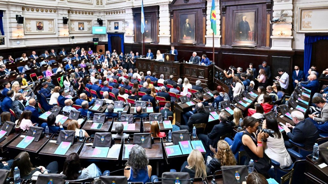 Axel Kicillof, en la Asamblea Legislativa 2026.