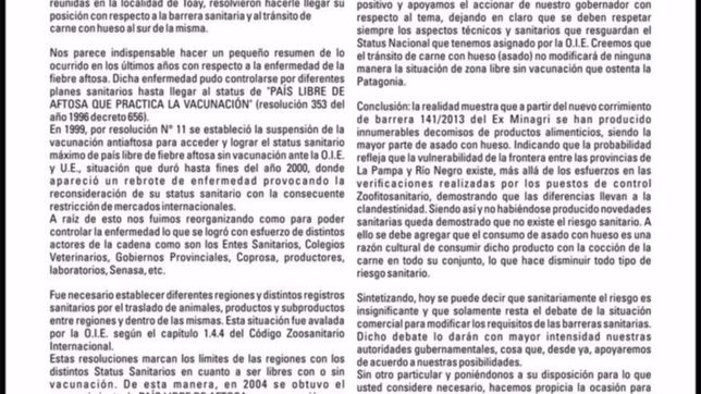 la pampa no afloja: avanza el reclamo para vender carne en el resto de la patagonia