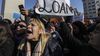 Marcha por Loan Peña en la Ciudad de Buenos Aires.