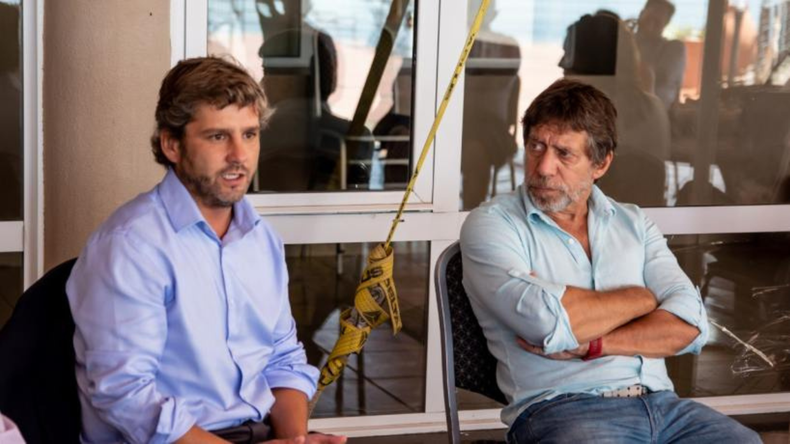 Buscando un armado opositor en Tucumán: Mariano Campero y Ricardo Bussi en 2021.