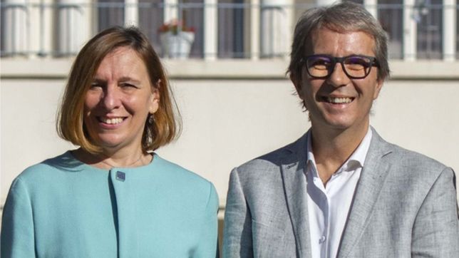 Jhon Boretto y Mariela Marchisio, autoridades de la UNC de Córdoba.