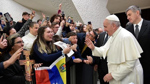 El papa Francisco expresa preocupación por la crisis en Venezuela.