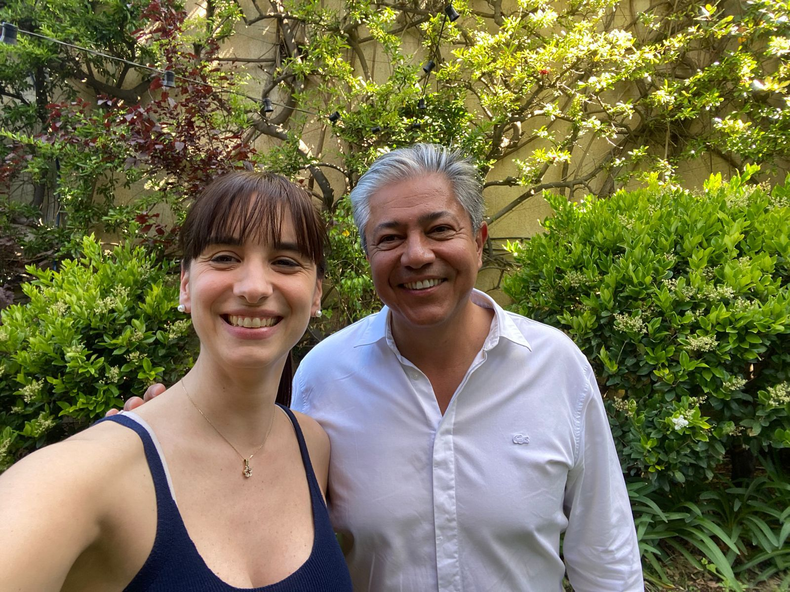 El gobernador Rolando Figueroa y Leticia Esteves, la presidenta del PRO Neuquén.