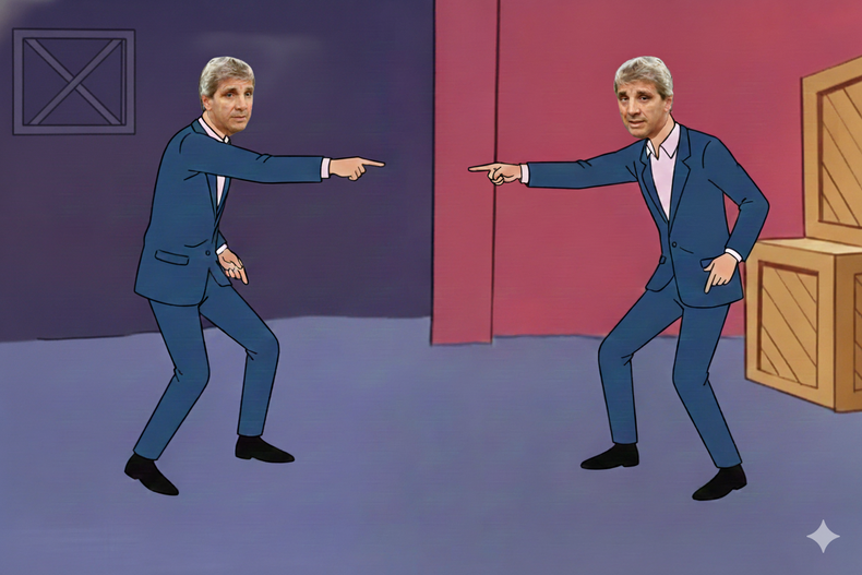 Toto Caputo x 2 (imagen generada con inteligencia artificial).