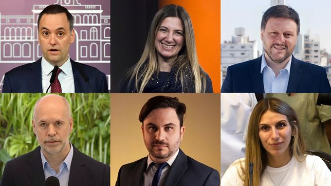 Manuel Adorni, Silvia Lospennato, Leandro Santoro, Horacio Rodríguez Larreta, Ramiro Marra y Lucille Levy.