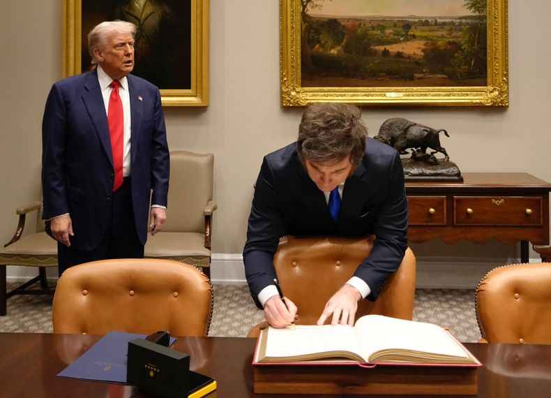 Javier MIlei y Donald Trump.&nbsp;