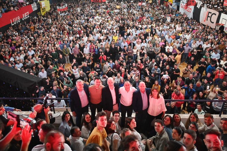 Patricia Bullrich, Horacio Rodríguez Larreta y Gerardo Morales en Córdoba.