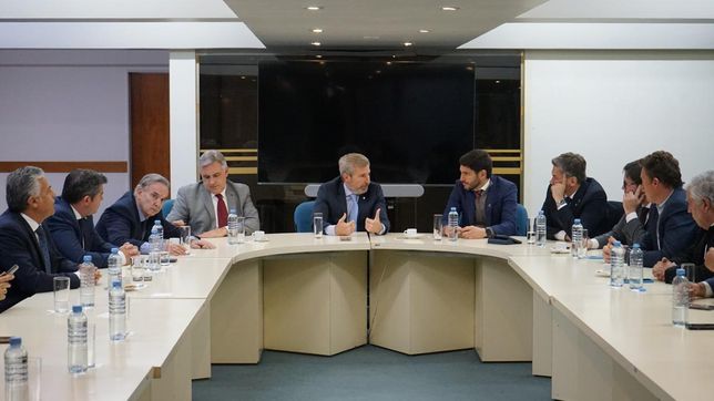 Los gobernadores de Juntos por el Cambio y el peronismo no K reunidos para dar el sprint final por ganancias y la ley ómnibus xs.