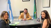 Nahuel Sotelo, Florencia Retamoso y Sofía Pomponio.