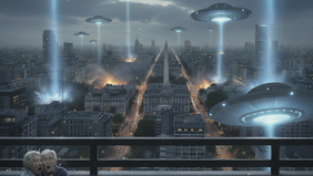 La flota de Donald Trump ya está en Buenos Aires (Imagen generada con inteligencia artificial -Gemini-).