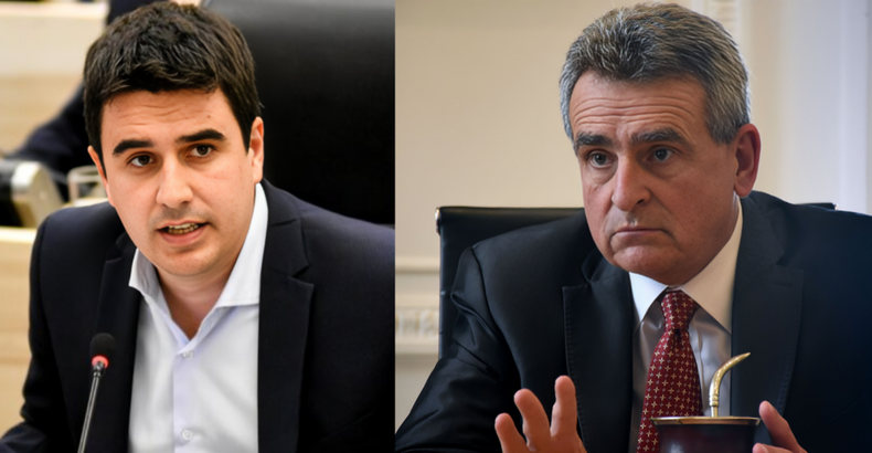 Eduardo Toniolli y Agustín Rossi disputan el primer lugar de la lista del peronismo en Santa Fe.