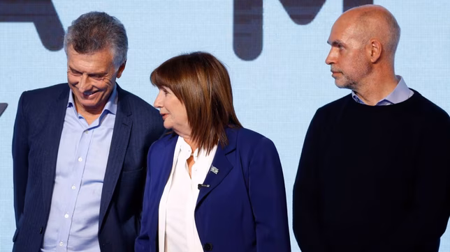 Mauricio Macri, Patricia Bullrich y Horacio Rodríguez Larreta 