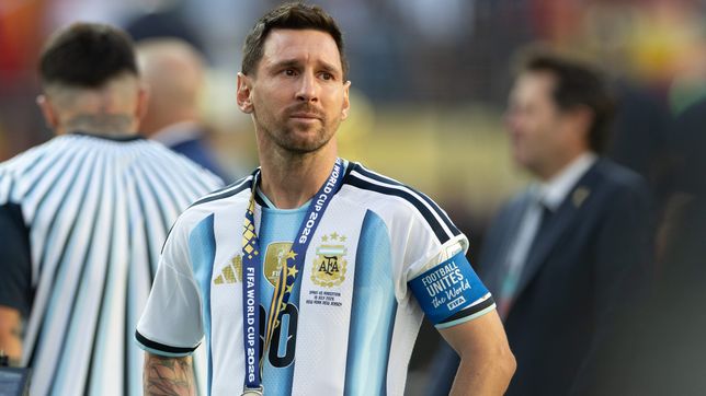 Lionel Messi luego de la derrota ante España en la final del Mundial 2026.