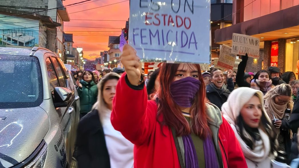 Ni una menos: Ushuaia, Tierra del Fuego. Foto: Laura Funes.