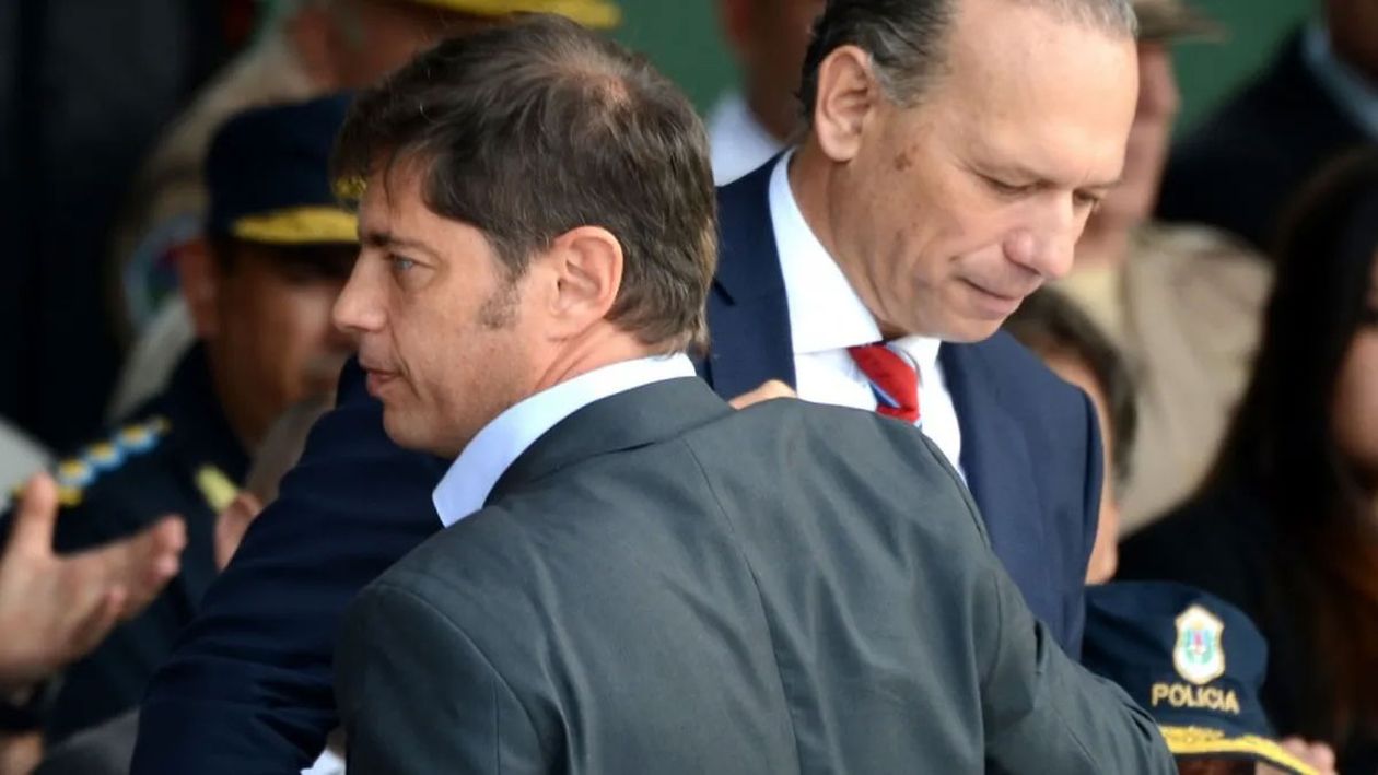 Sergio Berni y Axel Kicillof