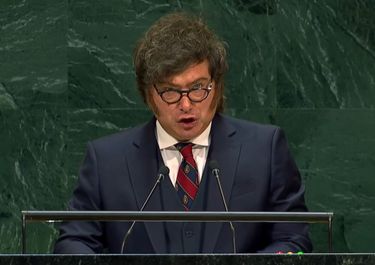 Javier Milei en la ONU.