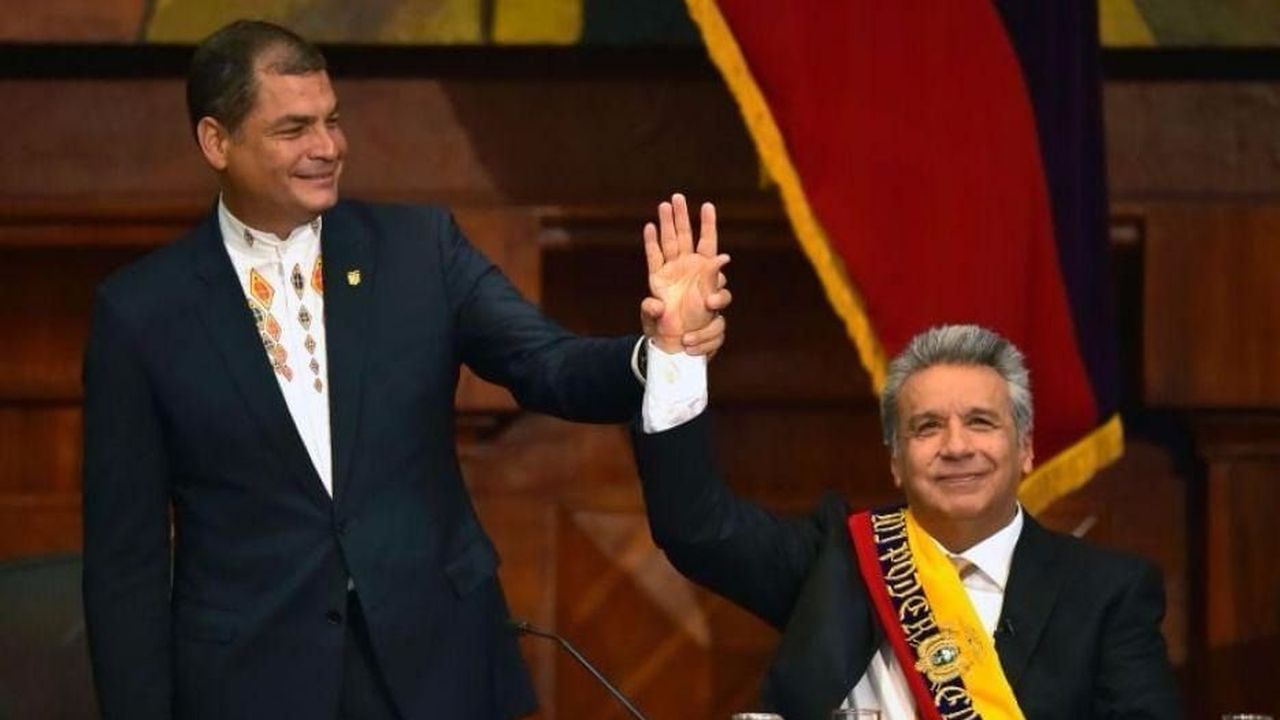 Volvió Correa a Ecuador para quitarle a Moreno el control del partido