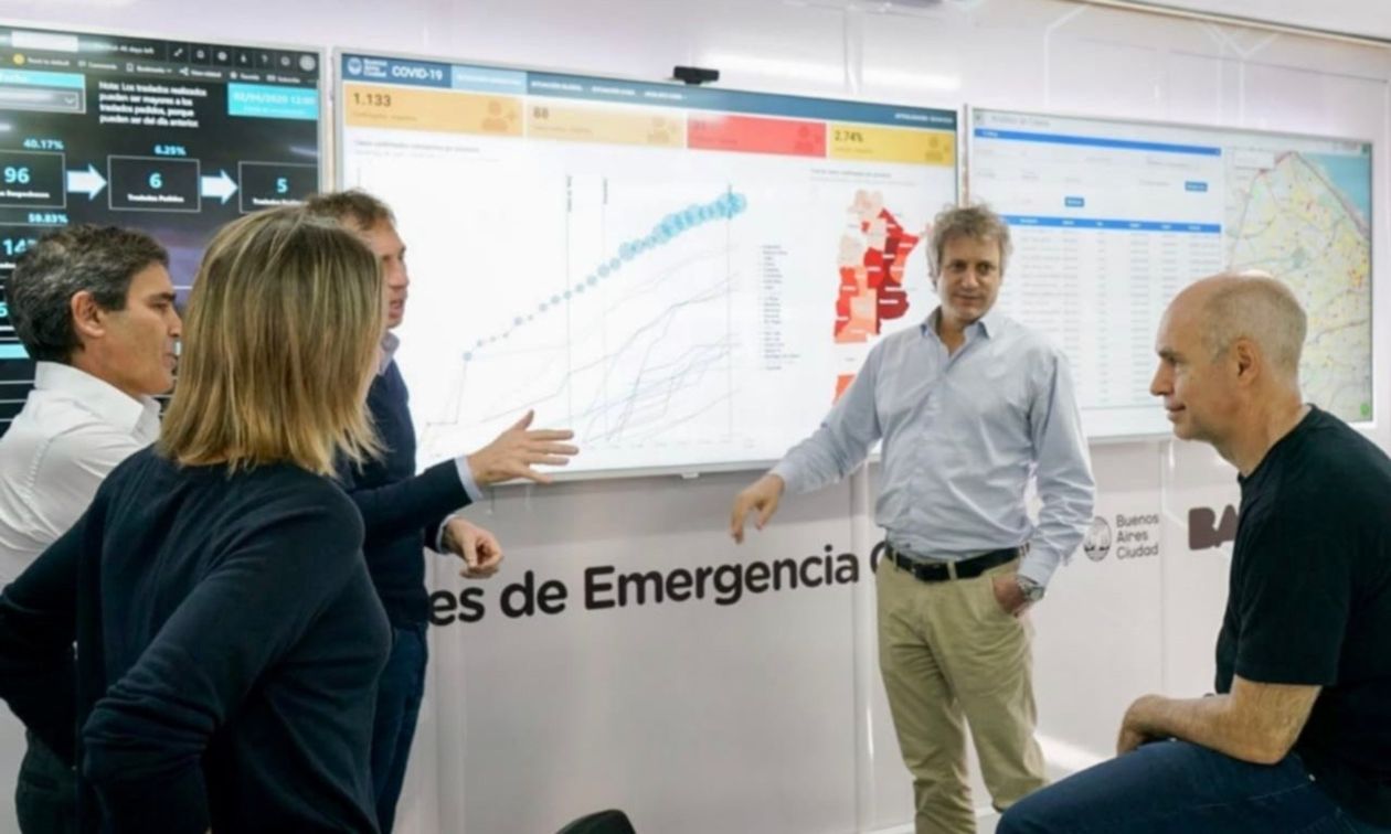 Larreta y ministros
