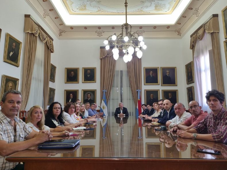El gobernador Rogelio Frigerio encabezó&nbsp;el último encuentro con sindicalistas