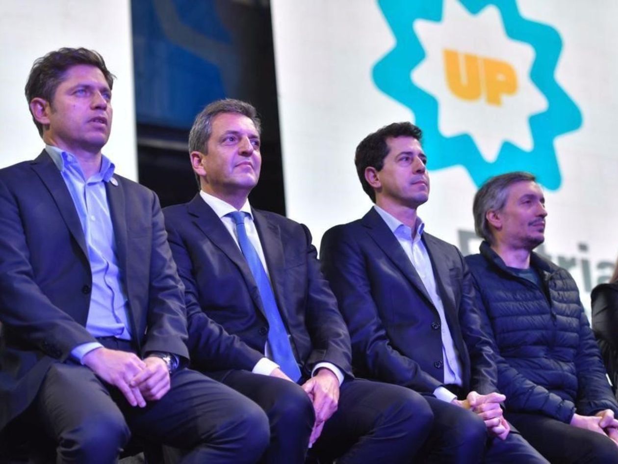 Peronismos. Axel Kicillof, Sergio Massa, Wado de Pedro, Máximo kirchner.