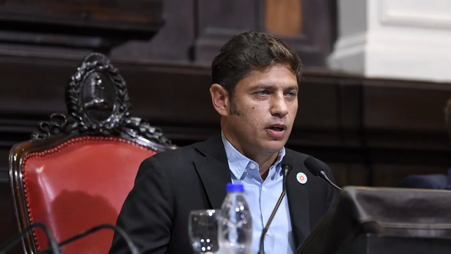 Axel Kicillof, gobernador de Buenos Aires, en la Legislatura.