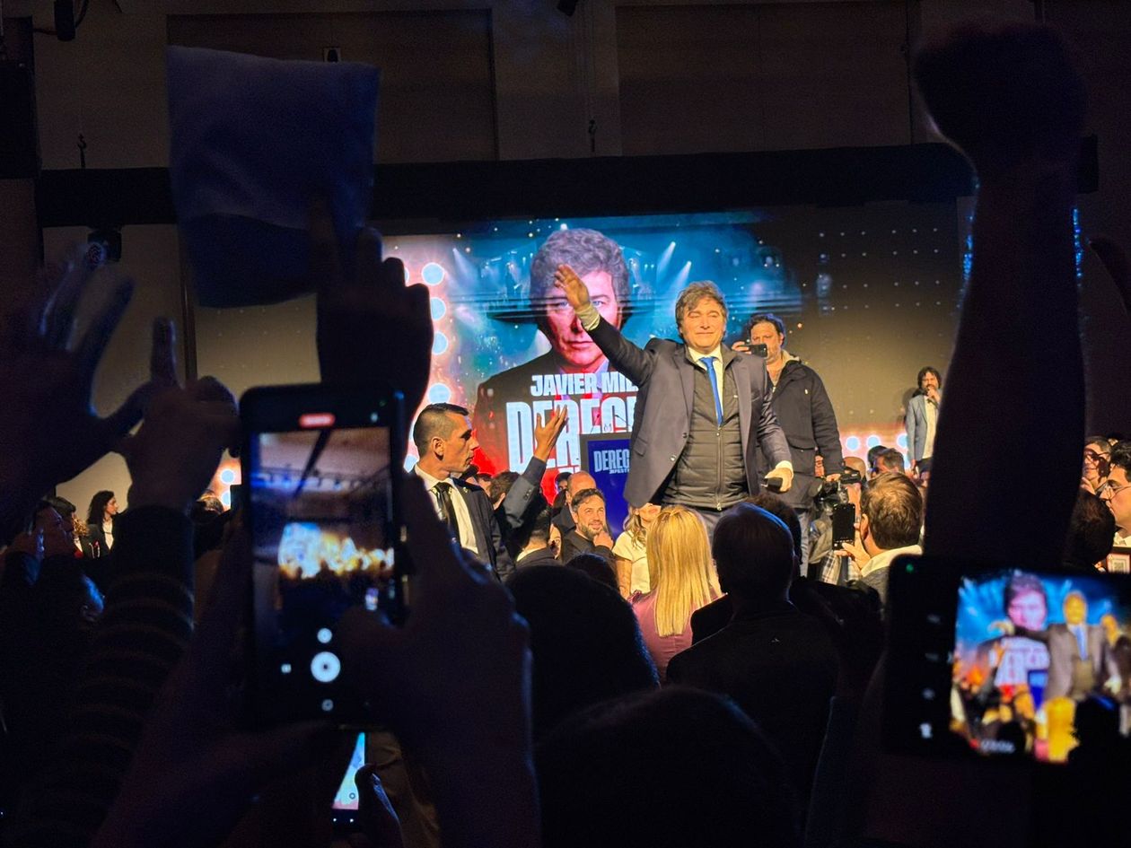 Javier Milei en La Derecha Fest que se hizo en julio, en Córdoba
