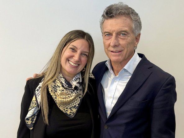 Silvia Lospennato y Mauricio Macri