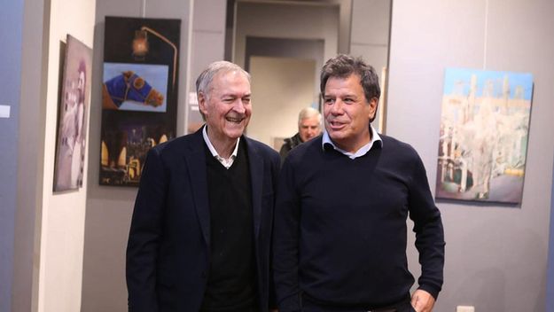Juan Schiaretti y Facundo Manes.
