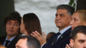 Jorge Macri, junto a Karina Milei. 