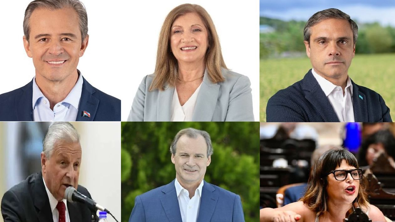 Adán Bahl, Rosario Romero, Guillermo Michel, José Lauritto, Gustavo Bordet y Carolina Gaillard, referentes del peronismo de Entre Ríos.