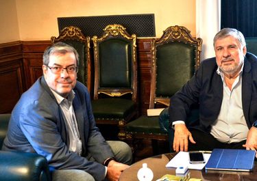 Germán Martínez y José Mayans, jefes del peronismo en el Congreso.&nbsp;