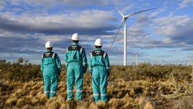 En Santa Cruz, YPF inauguró su tercer parque eólico