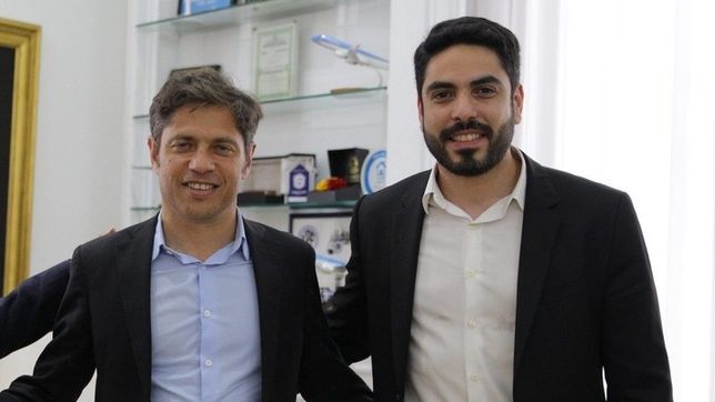 Axel Kicillof y Hugo Moyano (h)