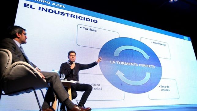 con numeros, kicillof describio el ?industricidio? de macri y vidal