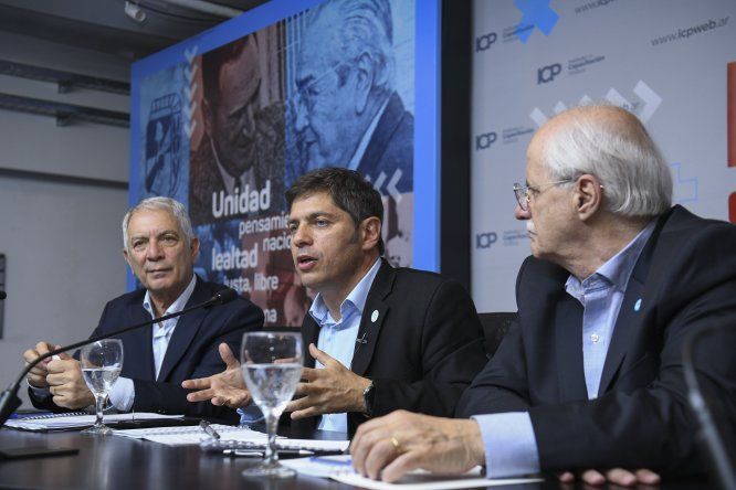 Julio Alak, Axel Kicillof y Jorge Taiana.