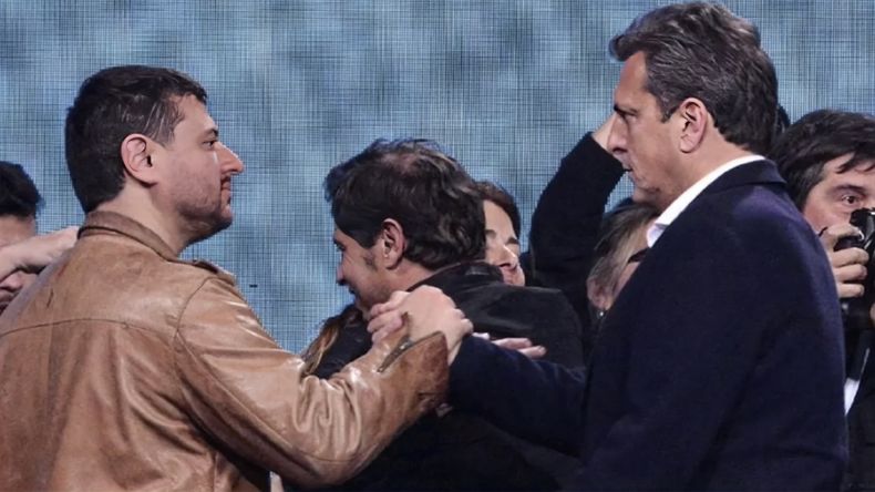 Juan Grabois y Sergio Massa.