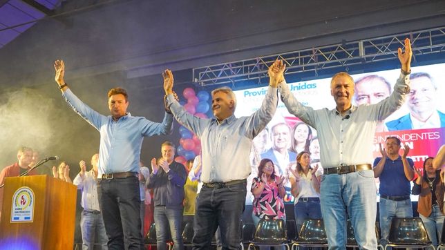 Martín Llaryora acompañó a Juan Schiaretti en el acto de cierre de campaña de San Francisco