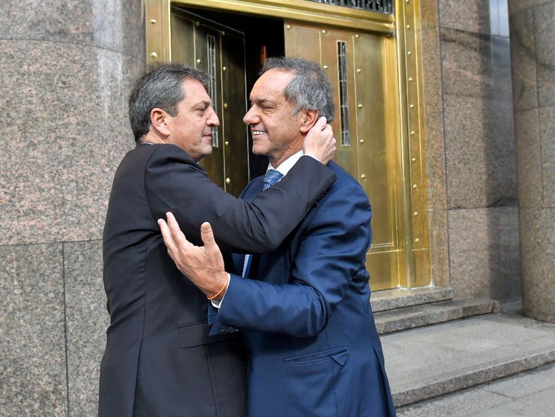Sergio Massa y Daniel Scioli. 
