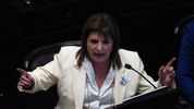 Patricia Bullrich, en el Senado. Patricia Bullrich, en el Senado.