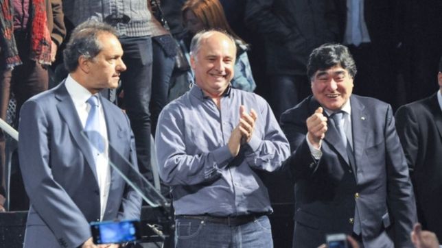 ?dios me va ayudar? dijo zannini en su primer acto con scioli