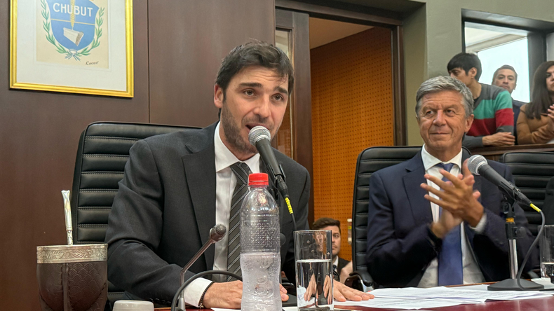 Ignacio Torres repasó su primer año de gestión en Chubut. Foto: Mariano Izquierdo.&nbsp;