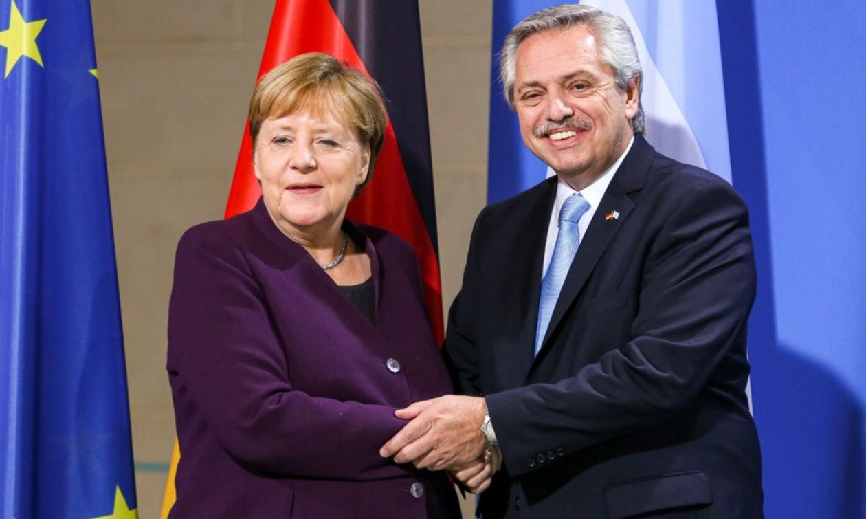 Alberto Fernandez Angela Merkel