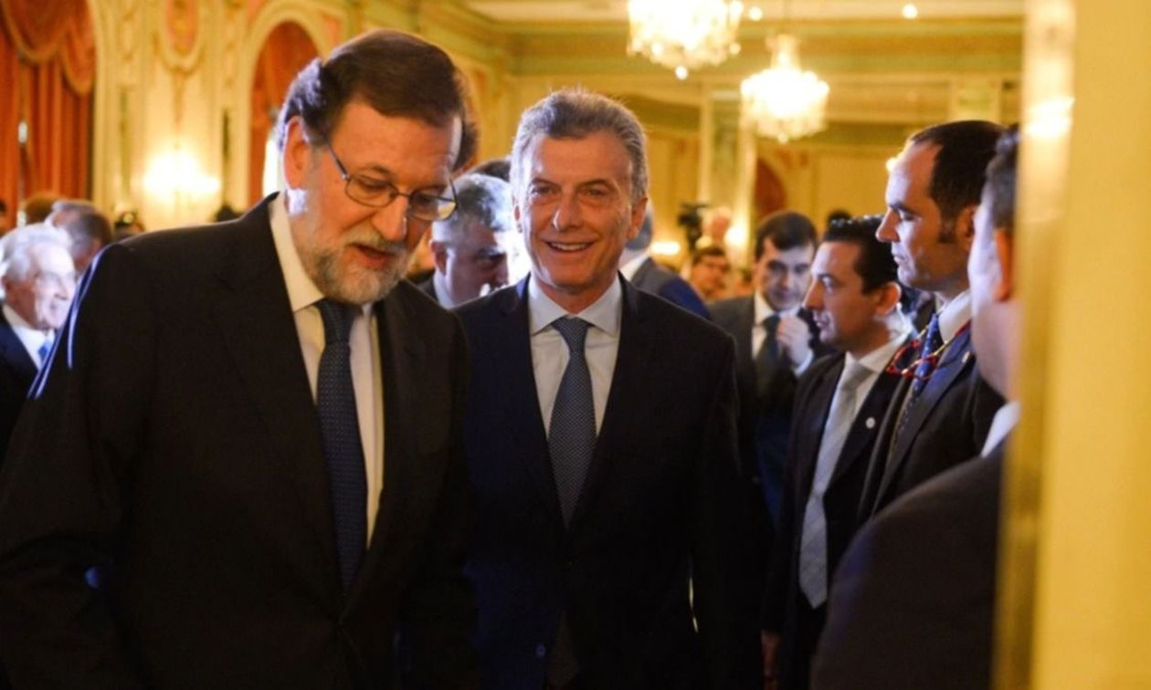 Macri Rajoy Telefónica Clarín  Macri Rajoy Telefónica Clarín