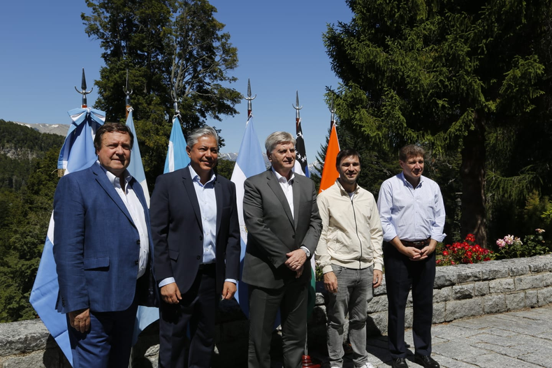 Recepción. Los gobernadores de la Patagonia se encontraron en El Messidor.