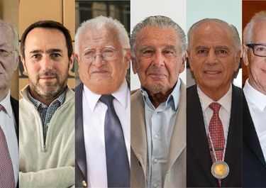 Paolo Rocca, Marcos Galperin, Goyo Pérez Companc, Eduardo Eurnekian, Alejandro Bulgheroni y Eduardo Costantini
