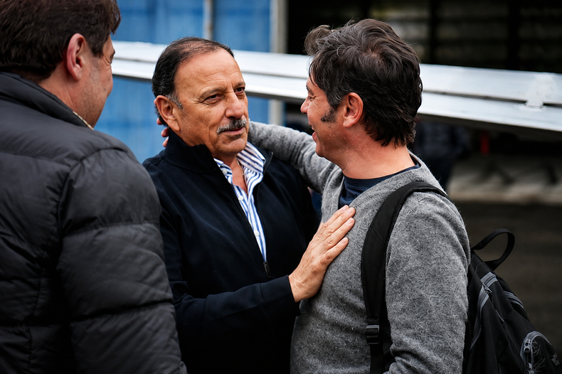 Ricardo Quintela con Axel Kicillof.