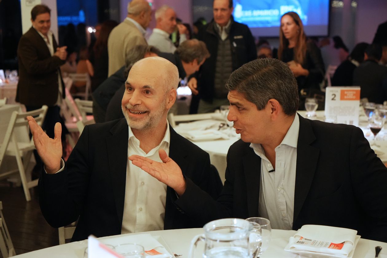 Horacio Rodríguez Larreta y Lucas Aparicio.