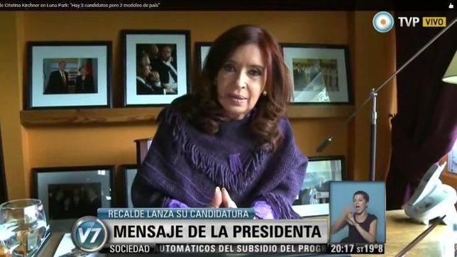 cristina aprovecho el acto de recalde para pegarle a larreta y a lousteau